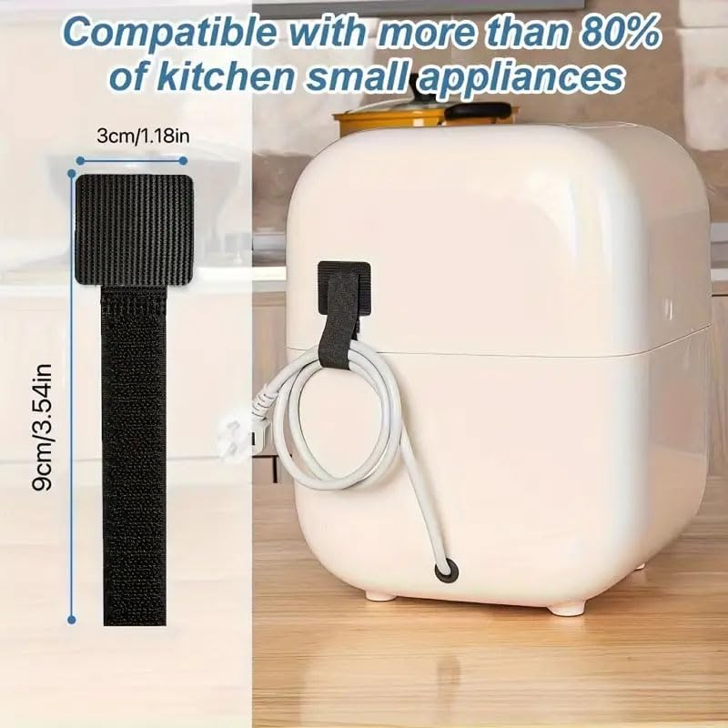 Ximimark 30pcs Versatile Cord Organizer Set for Kitchen Appliances - Space-Saving Cord Holder for Mixers, Coffee Makers, and More - Durable, Easy-to-Install Design for a Clutter-Free Counter
