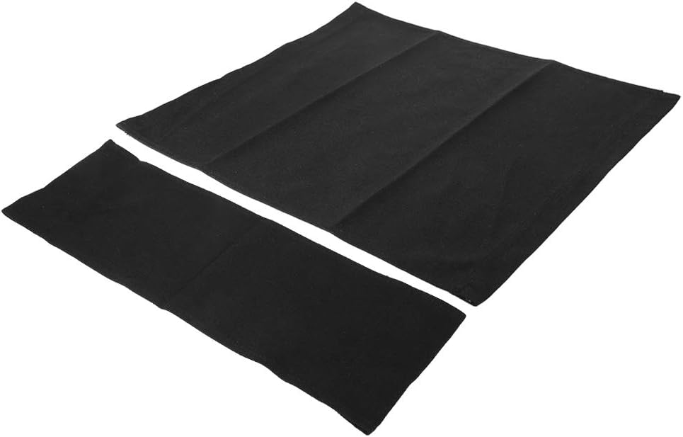 GLOGLOW 1 Set Directors Chair Canvas Replacement Covers, Movie Chair Replacement Canvas Seat and Back Cover for Home Director Chair (Black)