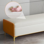 Modern Bed End Stool Bedroom Shoe Changing Entrance Bench Clothing Store Cloakroom Rest Sofa Storage Entryway(Gris,Medium)