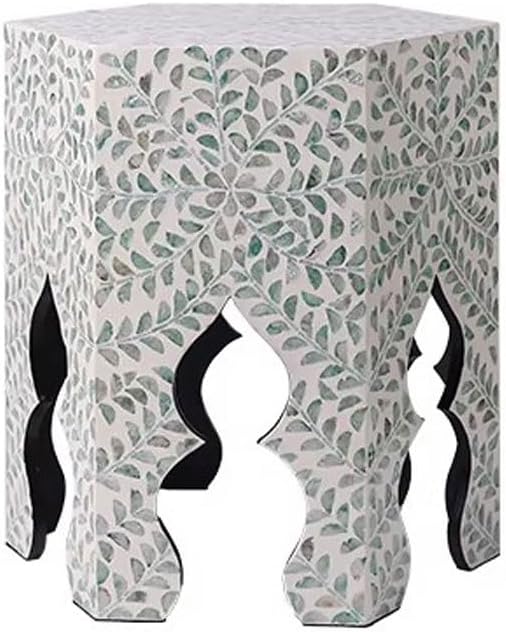 ENGENDER Couch Side Table Home Sofa Next to Living Room Art Small Coffee Table Shell Corner Tray Narrow End