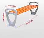 Patio Benches for Outdoors Park Chair Outdoor Bench Seat Plastic Wood Double Rest Garden Benches for Outdoors
