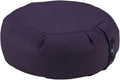 Hugger Mugger Zafu Meditation Cushion - Support in Cross-Legged Sitting, Buckwheat Filled, Durable Fabric, Convenient Handle, Handmade in USA