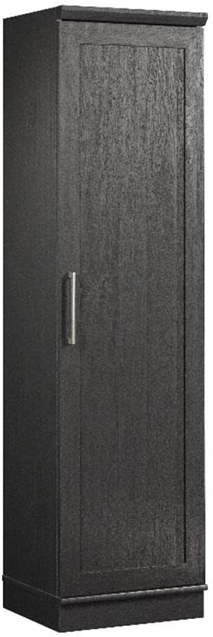 MAKLAINE Engineered Wood Single Door Pantry, 71 in Tall, Raven Oak Finish, Adjustable Shelves, Reversible Door, Compact Design for Kitchen, Dining Room, or Garage Storage