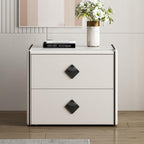 Solid Wood Mini Bedside Table Home Bedroom Portable Small Storage Cabinet(D)