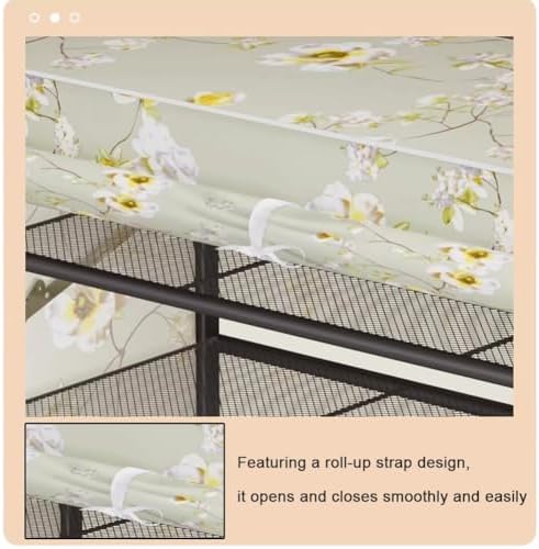 Heavy Duty Foldable Shoe Rack with Cover, Carbon Steel Entryway Organizer for Small Spaces, Breathable Dust-Proof Storage Unit for Boots and Sneakers, Easy Assembly Space Saving Design for Home Use