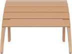 WO Home Furniture Adirondack Ottoman Outdoor Patio Footrest 13.5" Inch Folding Footstool for Outdoor Adirondack Chair (Teak)