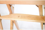 Filmcraft Professional Grade Studio Director's Chairs (30" Bar Height, Natural Finish, Blue Canvas)