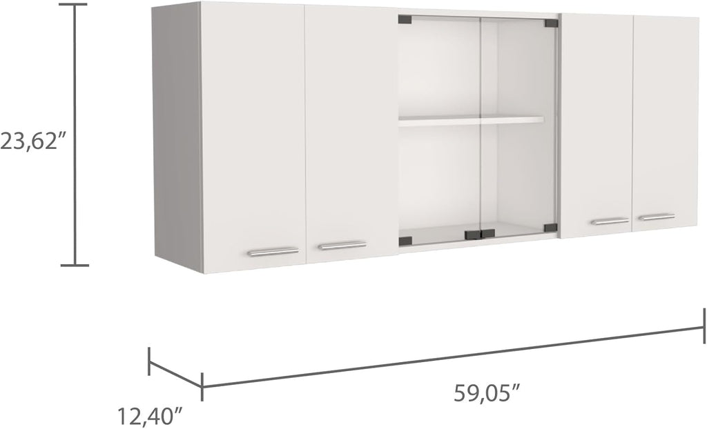 Modern Wall Cabinet, Four Interior Shelves, for Kitchen Dining Room,for Kitchen Home