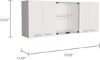 Modern Wall Cabinet, Four Interior Shelves, for Kitchen Dining Room,for Kitchen Home