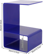Acrylic End Table for Nightstand, 3 Tier Side Tables for Small Spaces, Bedside Table for Living Room, Bathroom, Office, Bathroom
