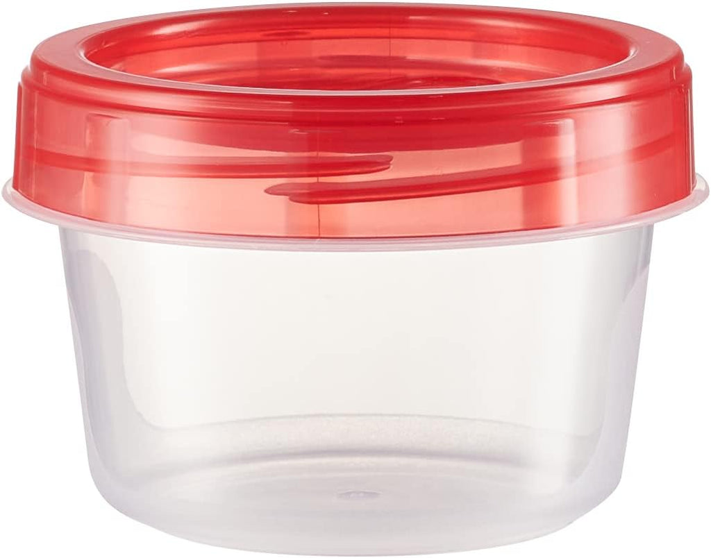 ELEGANT DISPOSABLES Baby Food Storage Containers 4 oz Food Storage Jars with Color Twist Lids Plastic Freezer Storage Pack of 24