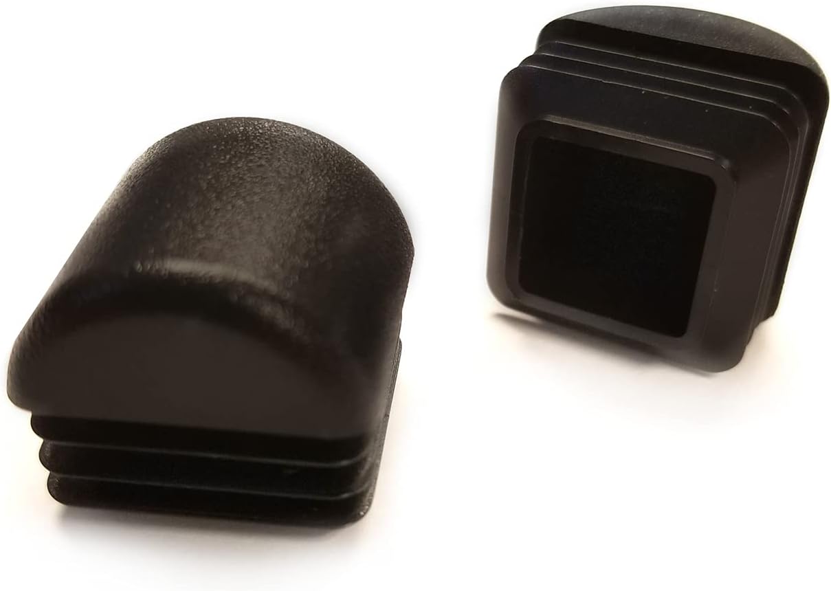 Universal Stack Chair Glides (100 Pack) - Non-Marring Square Help Protect Floors and Property - Easy to Install, Great for Replacements or Repairs - Heavy-duty Plastic Construction (7/8" OD Chair Leg)