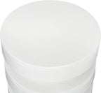 Merax MGO Round Side Table for Indoor Outdoor, Modern Sofa End Table, Small Coffee Tables for Living Room, Bedroom, Night Stand Bedside Table, No Assembly Required, White