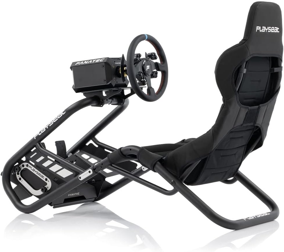 PLAYSEAT Trophy Sim Racing Cockpit | High Performance Racing Simulator Cockpit | Supports Direct Drive | Compatible with All Steering Wheels & Pedals on the Market | Supports PC & Console | Black