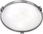 Possini Euro Design Modern Ceiling Light Flush Mount Fixture 16 3/4" Wide Brushed Nickel Silver Metal Marbleized Glass Shade for Bedroom Kitchen Living Room Family Hallway Bathroom House Dining