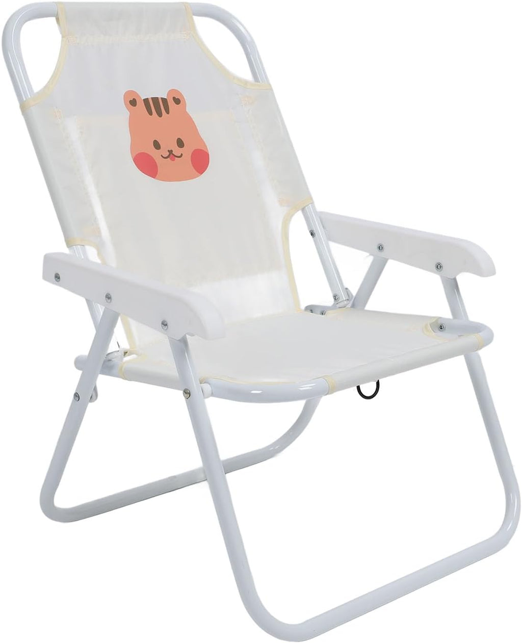 Kids Foldable Camping Chair, Sun Proof Umbrella, Baby Camping Chair with Umbrella Cute Cartoon Animal Print, Oxford Cloth, for Beach, picnics (Squirrel)