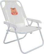 Kids Foldable Camping Chair, Sun Proof Umbrella, Baby Camping Chair with Umbrella Cute Cartoon Animal Print, Oxford Cloth, for Beach, picnics (Squirrel)