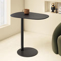 C Shaped Side Table End Coffee Tables, Aesthetics Minimalist Accent Tables, Multifunction Oval Metal Side Tables for Living Room Bedroom Sofa Balcony Couch Patio Yard Garden Indoor & Outdoor