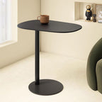 C Shaped Side Table End Coffee Tables, Aesthetics Minimalist Accent Tables, Multifunction Oval Metal Side Tables for Living Room Bedroom Sofa Balcony Couch Patio Yard Garden Indoor & Outdoor