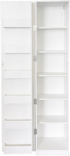 Modern Freestanding Kitchen Pantry Cabinet,Wooden Storage Cabinet with Doors & Shelves, Tall Buffet Sideboard for Kitchen, Living Room and Dinning Room