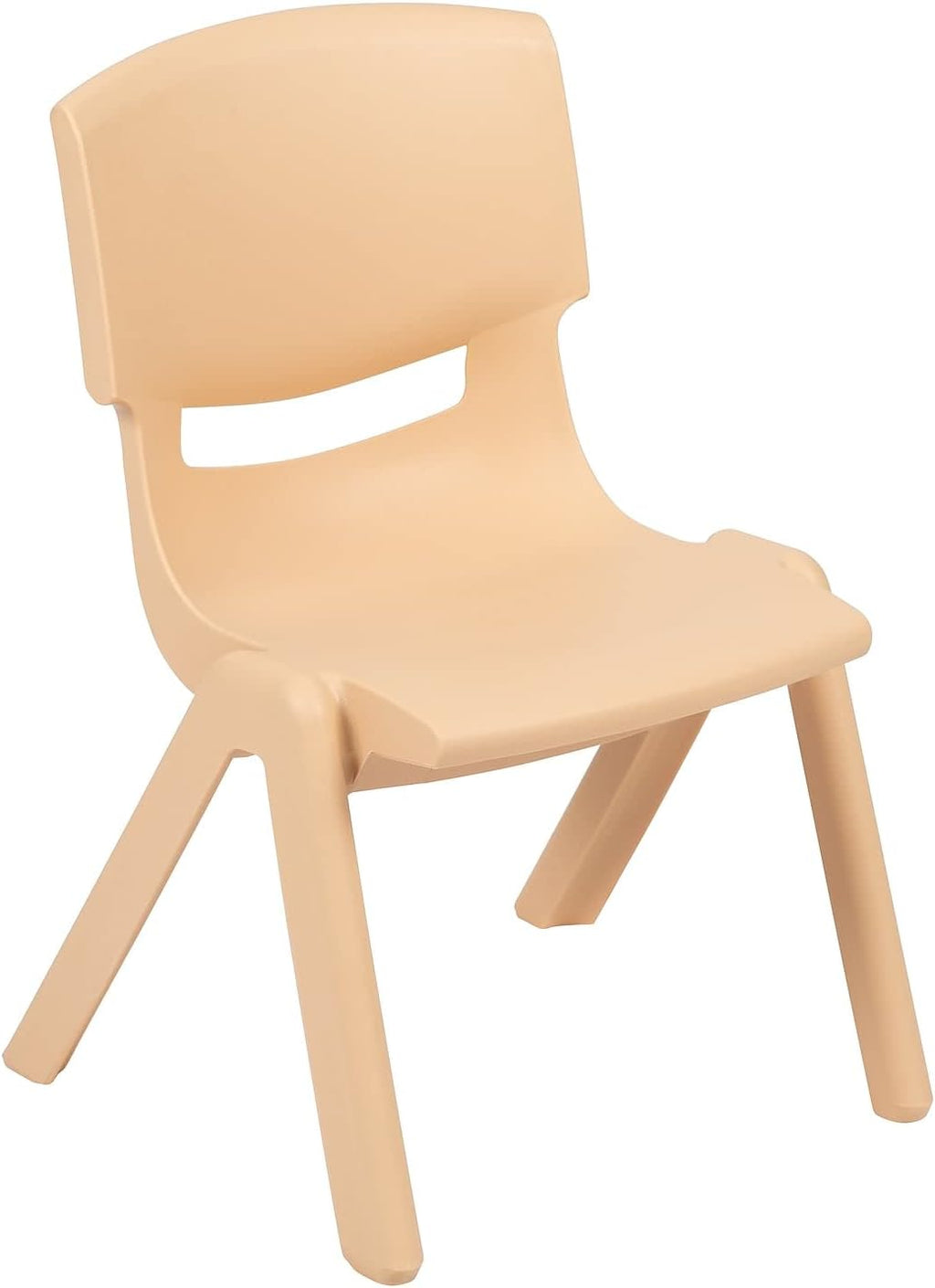 Flash Furniture 24" Square Natural Plastic Height Adjustable Activity Table Set with 2 Chairs