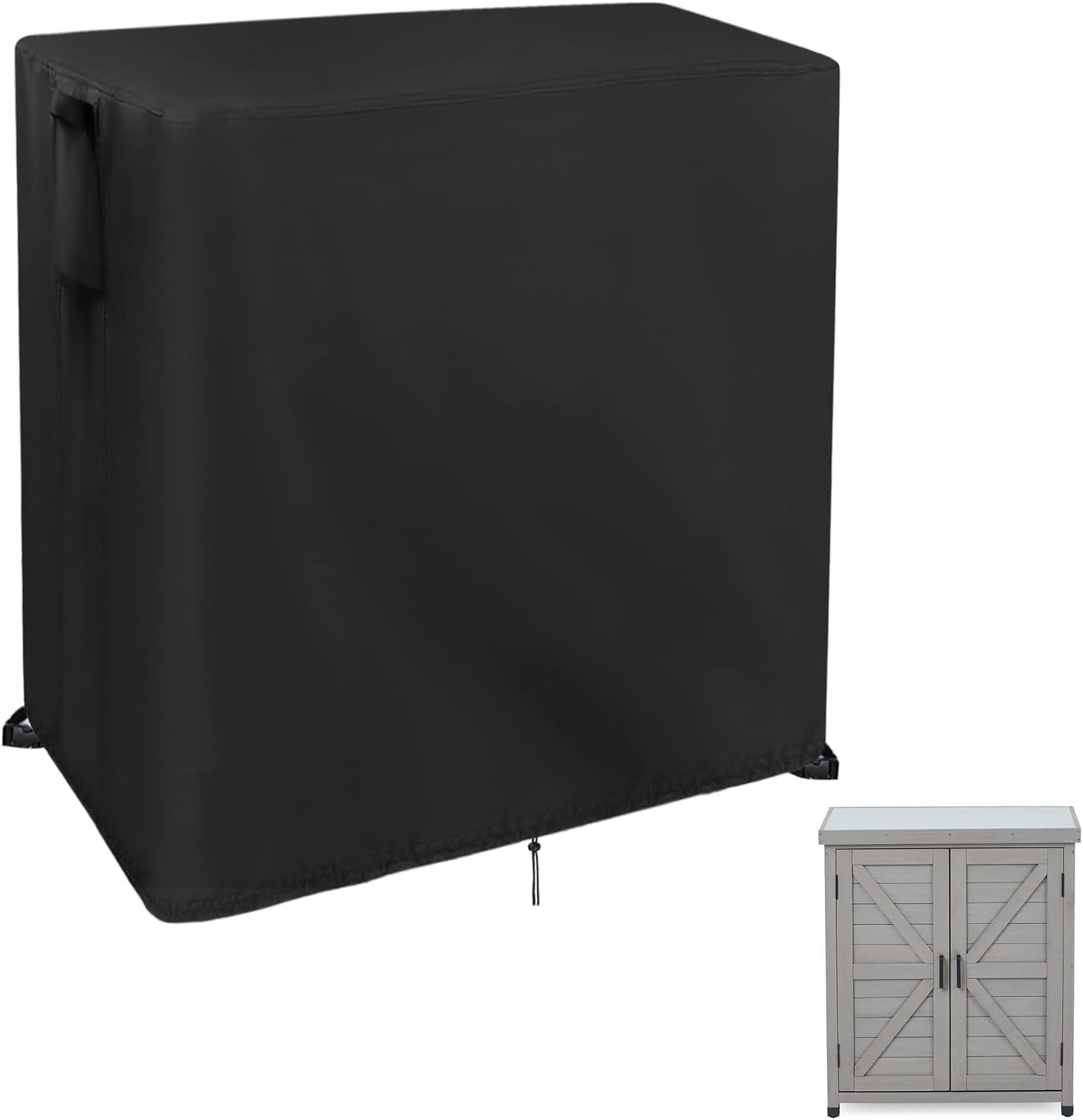 Potting Bench Cover, Waterproof Cover for Mederla Outdoor Storage Cabinet 32"x19"x36", Protective Cover for Garden Cabinet/Wood Workstation/Potting Table with Storage Cabinet