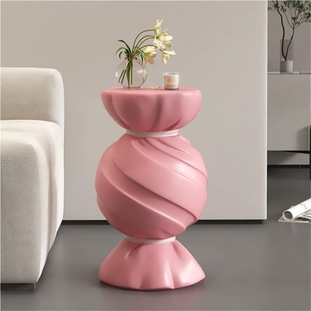 Candy Shape Side Table, Creative End Tables for Home, Simple Style Bedside Table, Small Accent Table Use in Bedroom, Living Room and Balcony