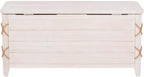 Linon Brosnan Rope Cedar Chest White