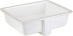 Signature Hardware 447966 Destin 20" Vitreous China Undermount Bathroom Sink - Glazed Underside
