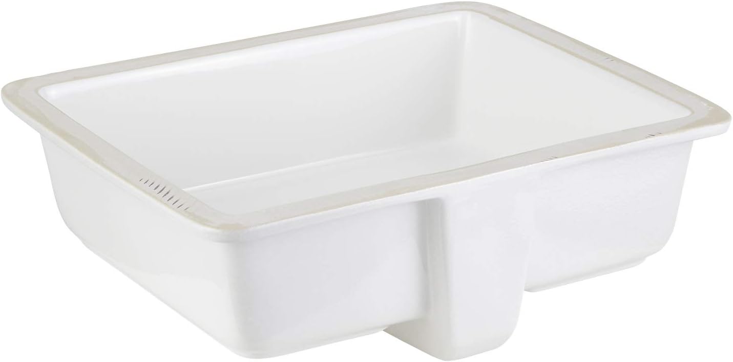 Signature Hardware 447966 Destin 20" Vitreous China Undermount Bathroom Sink - Glazed Underside