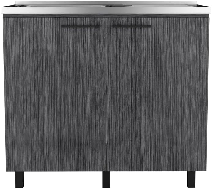 Utility Sink Cabinet Burwood, Kitchen, Smokey Oak