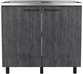 Utility Sink Cabinet Burwood, Kitchen, Smokey Oak