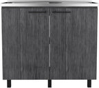 Utility Sink Cabinet Burwood, Kitchen, Smokey Oak