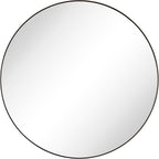 Surface Mount Oil Rubbed Bronze Round CircleBathroom Medicine Cabinet with Mirror Circlular Shaped Stainless Steel Metal Framed Medicine Cabinets Bathroom Cabinet with Mirror 24'' Diameter