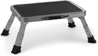 Jocauto Foldable Step Stool, Adjustable Step Stool with a Non-Slip Platform, Step Ladder with Thick Rubber Feet for Adults or Children in Kitchen, Bedroom, Office, Rv, 330 Lbs Capacity