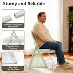 16 Pack Folding Chairs, PU Leather Folding Dining Chairs with Padded Cushion Seat & Back, Indoor Outdoor Folding Chair Set for Home Office, Parties, Events, Wedding, Extra Guest Seating