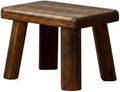 Wooden Square Stool Smooth Finished Wooden Footstool Easy to Wipeable Stool for Kids, Tall Solid Wood Stool