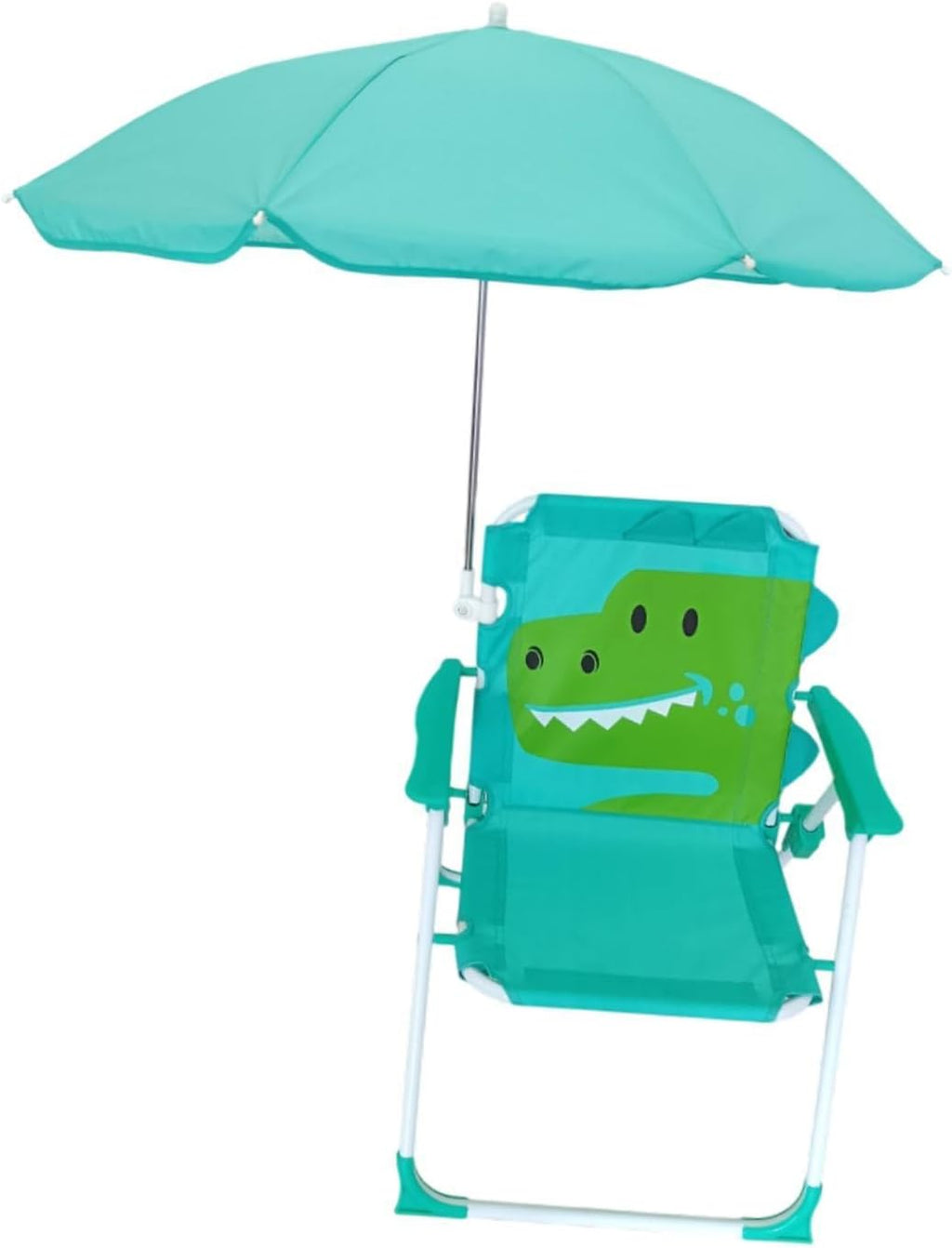 kowaku Child Folding Beach Chair Outdoor Seating with Umbrella Fun Camping Chair Sun Protection for Sun Newborn Gifts Tent Gathering, Green