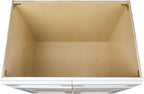 Hollywood Fabiani Design Sink Base Kitchen Cabinet 30 in. W x 24 in. D x 34-1/2 in. H, Shaker White - Solid Wood Frame, 1/2-Inch Cabinet-Grade Plywood Box, Soft-Close Doors, Ready to Assemble