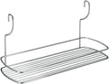 Metaltex Shelf Lonardo Medium 35x13x19 cm, Metal, Silver, 12.9 x 34.7 x 18.8 cm