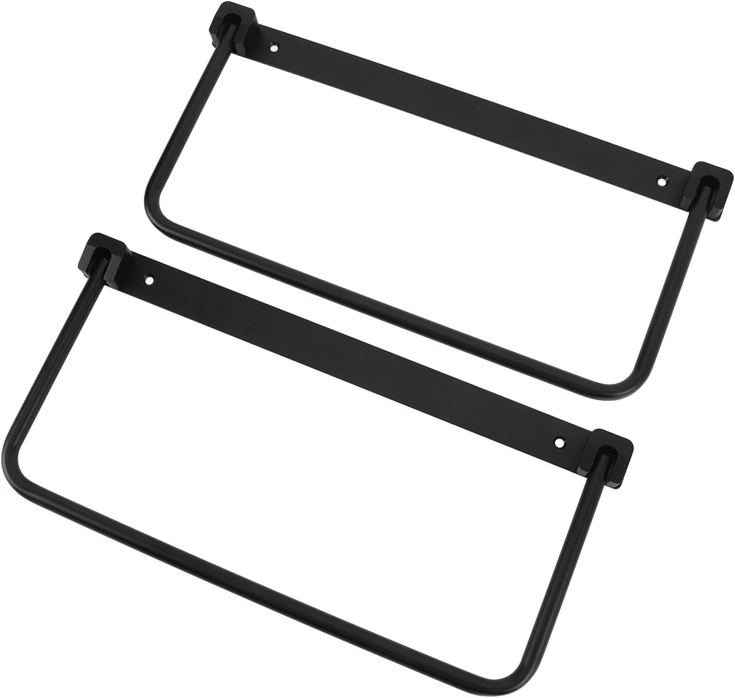 Foldable RV Shoe Rack, Space Saving Aluminum Alloy Wall Mounted Shoe Organizer Hanger with Screws, Storage Shelf for RV Travel Trailer Yacht (Black)