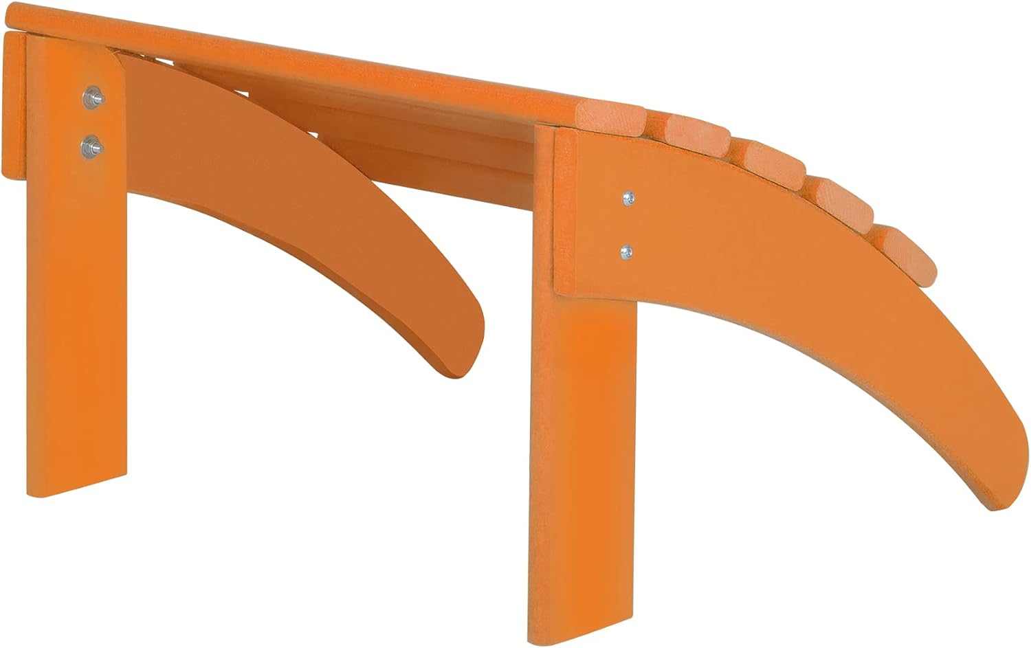 WO Home Furniture Adirondack Ottoman Outdoor Patio Footrest 13.5" Inch Folding Footstool for Outdoor Adirondack Chair (Orange)