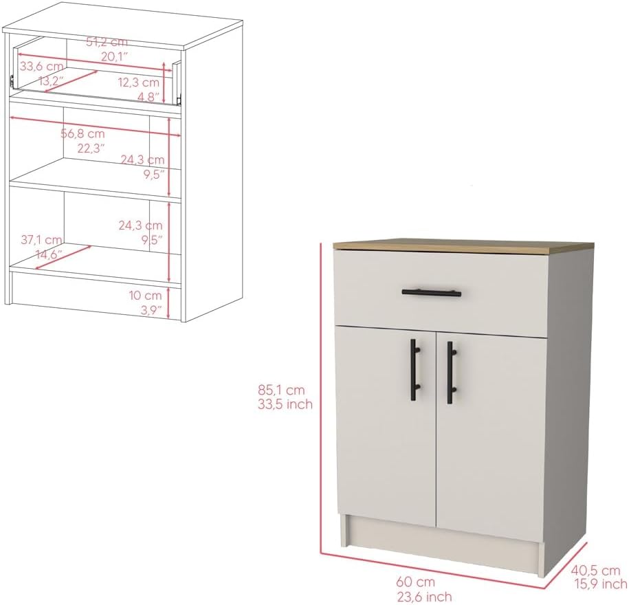 Mid-Century Pantry Cabinet, Saving Space Storage Cabinet for Kitchen Entryway Hallway,for Kitchen Home