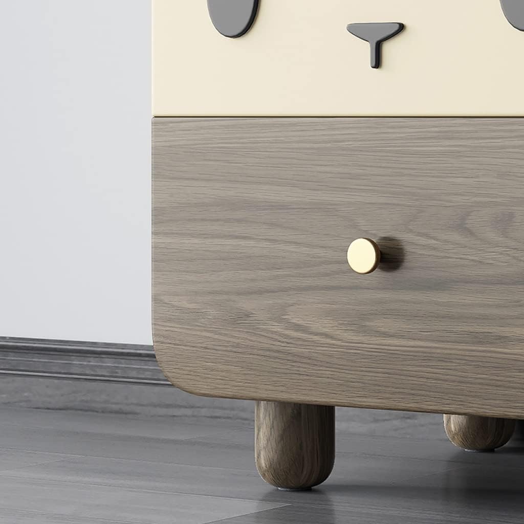 Nightstands Children's Bedside Table Wood Legs Simple Boy Girl Small Cabinet Bedside Storage Locker for Bedroom Nursery Children's Room Bedside Tables