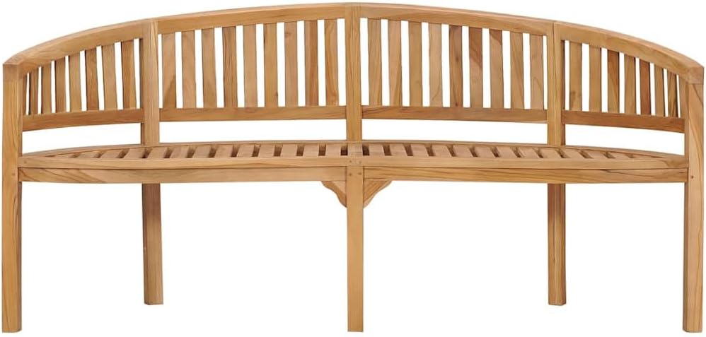 Garden Bench Natural Teak Solid Teak Wood Large Durable,Solid Teak Garden Bench for Outdoor & Indoor Use, Comfortable Seating Gatherings Patio Furniture