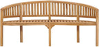 Garden Bench Natural Teak Solid Teak Wood Large Durable,Solid Teak Garden Bench for Outdoor & Indoor Use, Comfortable Seating Gatherings Patio Furniture