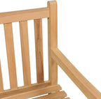Garden Bench Warm Teak Wood Fine Sanded Teak Hardwood Large,Solid Teak 4Seater Garden Bench for Comfort and Style Outdoor Patio Furniture