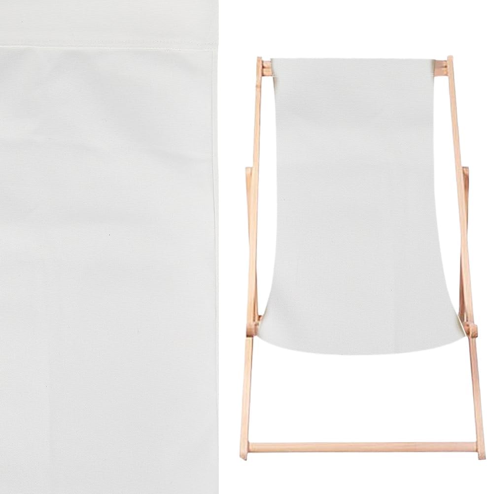 2Pcs Beach Sling Chair Replacement Fabric Snow Outdoor Folding Canvas 45x17in Patio Sling Chairs Cloth Outdoor Folding Chair Fabric for Home Beach Chairs Garden Courtyard