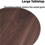 Wooden Round Side Table, Creative Small End Table for Small Spaces, Modern Night Stand, Accent Table Use in Living Room, Bedroom, Balcony(Natural)