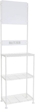 BLITZER BSD21-WH Dart Stand, Freestanding, Easy Assembly, Steel Rack System, Body Size: Approx. 79.6 x 24.0 x 14.2 inches (202 x 61 x 36 cm), Dart Holder Included, Uses Large Adjuster for Stability,